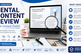 review your dental content for clinical accuracy as a licensed dentist