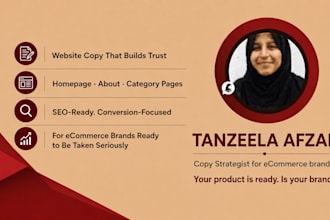 write SEO ecommerce copywriting for your shopify website