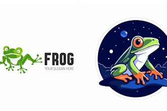 design a frog logo