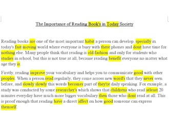 proofread and edit your documents for grammar and clarity