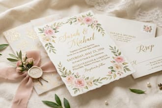 design elegant wedding invitation and party invitation cards