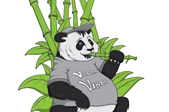 do make an modern custom panda logo