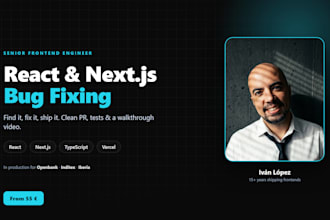 fix your react nextjs or typescript bug fast