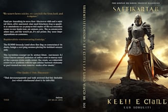 design a sci fi fantasy book cover design that sells