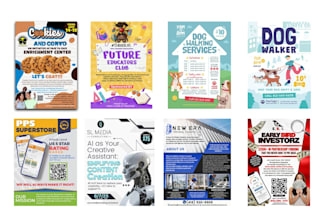 design flyer, postcard, leaflet, brochure