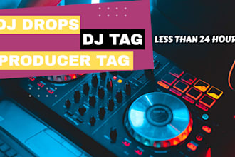 do female dj tag, producer tag, voice tag, beat tag, dj intro, podcast jingle