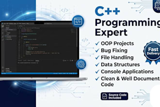 do c plus plus programming, oop tasks and bugs fixing