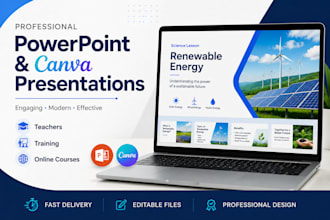 create powerpoint and canva presentations for education and training