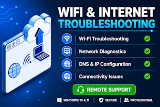 fix wifi internet network connectivity issues remotely