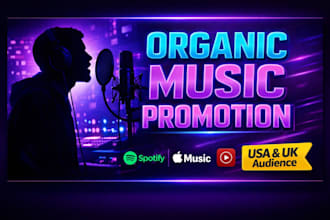 usa uk spotify music promotion youtube music amazon music apple music promotion