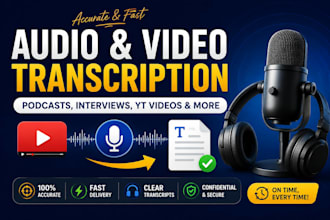 do accurate audio transcription and podcast transcription