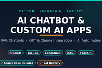 build an ai chatbot with langchain, rag and fastapi