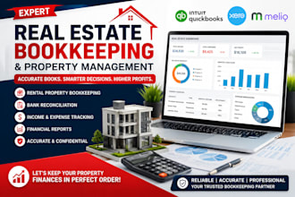real estate and rental property bookkeeping in quickbooks online and xero