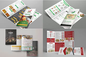design awesome restaurant menu, food menu