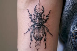 create a minimalist fine line tattoo design