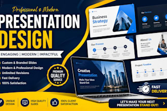 create modern and professional presentation slides