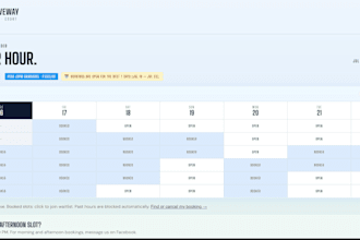 create a pickleball queuing system and website for your pickleball venue