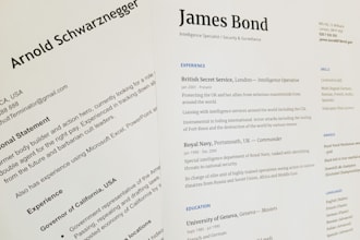 write or improve your CV resume