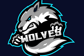 do make an modern custom wolf logo
