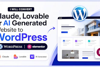 convert your claude, lovable, or ai website to wordpress