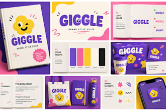 design a professional brand style guide and brand guidelines
