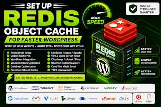 do redis object cache setup for faster wordpress