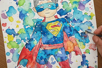 make yourself, your kids or your friends into super hero