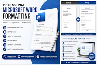 professionally format microsoft word documents