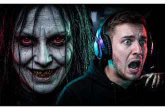 design scary thumbnails and horror youtube thumbnails