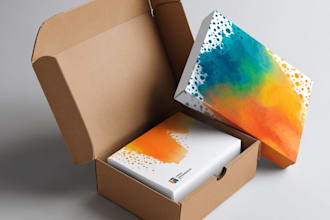 create subscription box design,mailer box, packaging box design