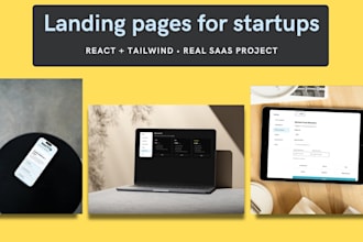 build a responsive customizable react landing page