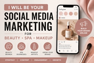 do social media marketing for beauty spa skincare and makeup brands