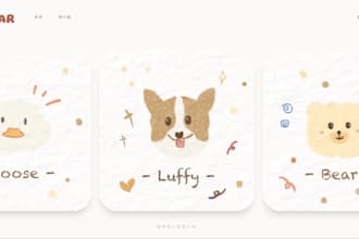 design a professional portfolio website for creative brands