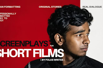 write a professional screenplay for your short film