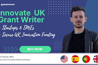 be expert grant writer innovate UK grant application for startup sme