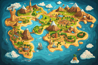 vector map illustration map design