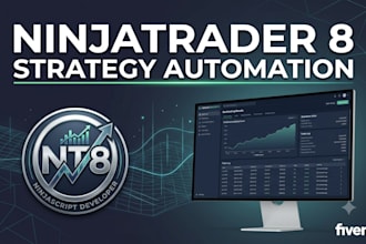 develop and optimize ninjatrader 8 trading strategies and bots in ninjascript