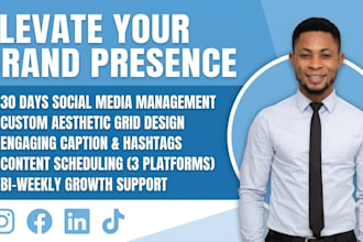 be your social media marketing manager and visual content creator