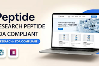 design peptide website research peptide fda compliant peptide website
