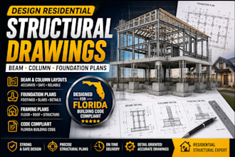 design residential structural drawings beam column foundation plans in florida