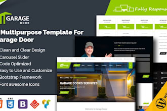 garage door website, garage door repair, door repair landing page garage door