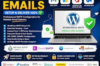 fix wordpress emails not sending with SMTP, gmail or outlook