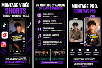 je vais monter votre vidéo format shorts et tiktok
