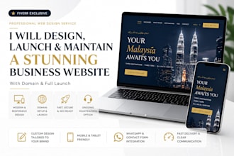 design and launch a website for you