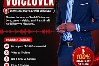 do voice over in professional swahili