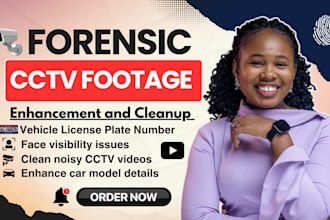 perform forensic cctv image, audio and video enhancement for investigative use