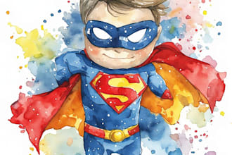 make amazing custom super hero portrait