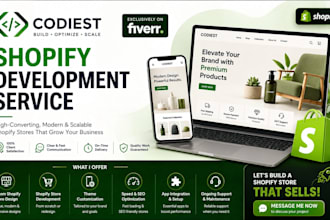 develop a premium shopify store