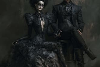 horror dark fantasy female male character desing