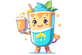 design vibrant juice bar, fruit shop, and smoothie logo for your